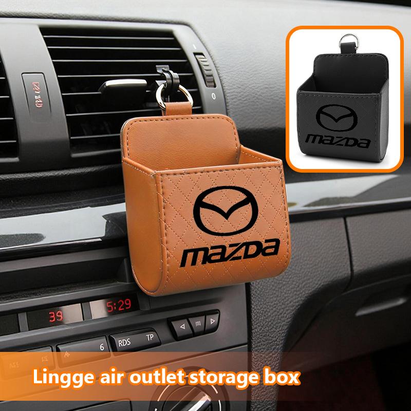 Car Air Outlet Storage Box Phone Lipstick Lighter Organizer For Mazda 3 CX3 CX4 CX5 CX7 CX8 CX9 CX30 RX7 Atenza Axela