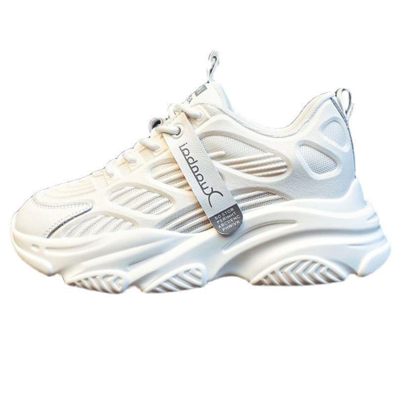 Inside Heightening Dad's Shoes Female Summer Thick Sole Sports Leisure Muffin Ins Tide Net Red Single Shoes