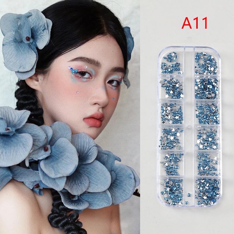 Crystal Facial Tattoo Festival Jewels Self-Adhesive Body Gems Stickers Bling Rhinestones Makeup Face Eye Sticker For Party