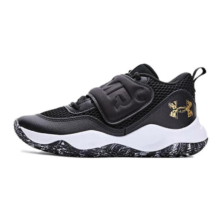 (GS) Under Armour Zone BB 2  Black Metallic Gold  Kids  3026637-001 EU 38.5