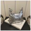 Texture Solid Color Large Capacity 2025 New Bow Summer Casual Fashion Single Shoulder Underarm Crossbody Women's Big Bag