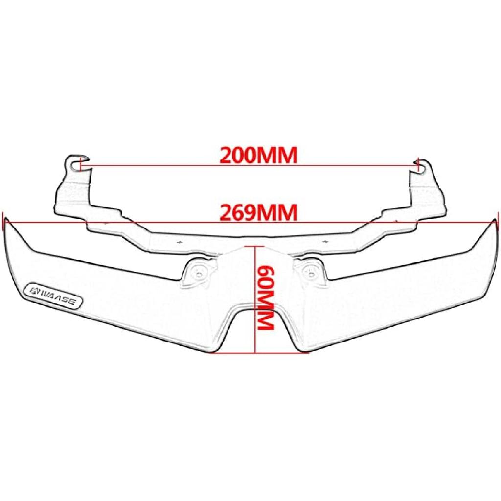 Motorbike For Yamaha MT-10 MT10 SP 2022 2023 2024 Front Beak Nose Cone Fairing Cover Fender Extender Cowl (Matte Black)