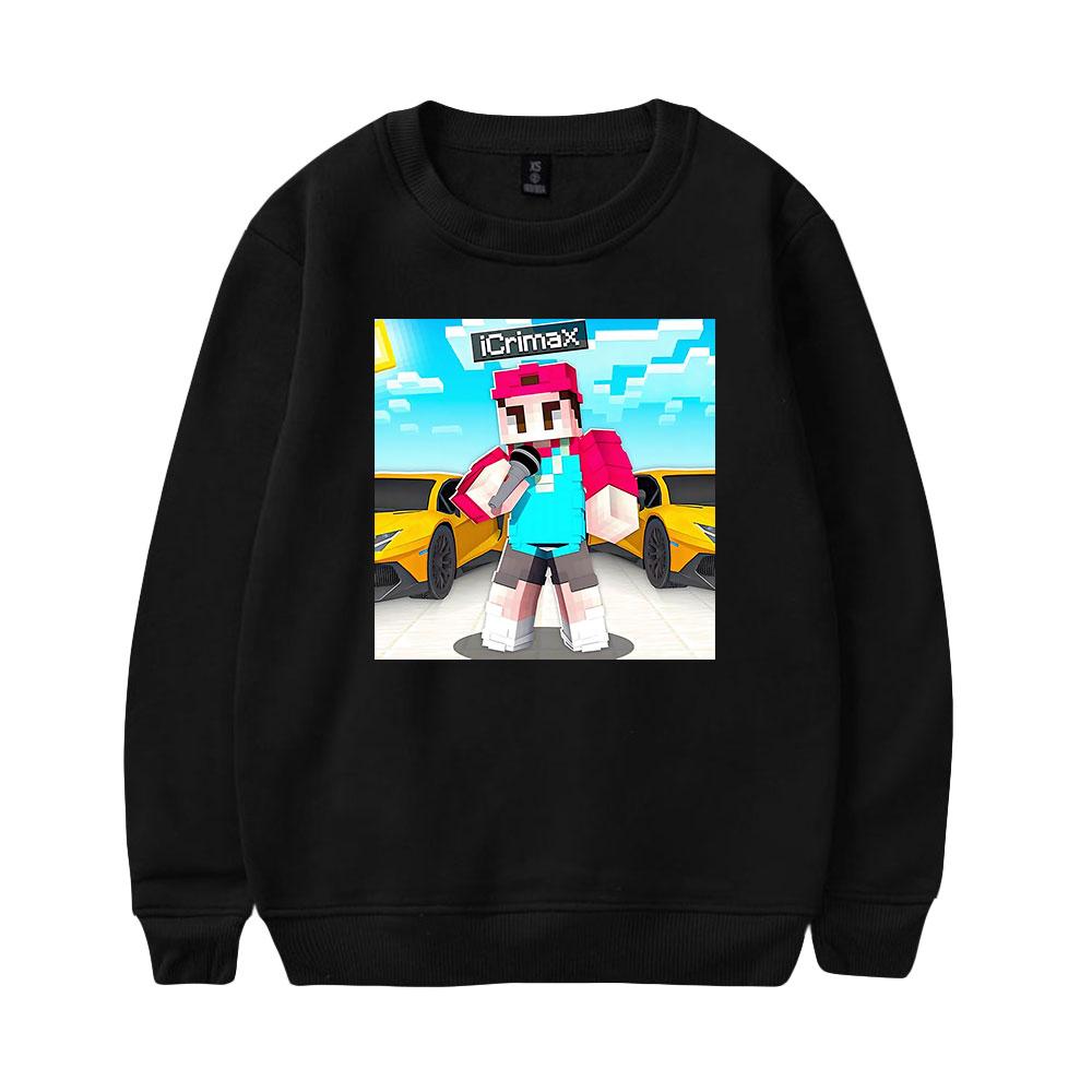 Icrimax Round Neck Sweater Men/Women Kawaii Hoodie Streetwear Sweatshirts Fashion Tops Casual Teenager Cloth