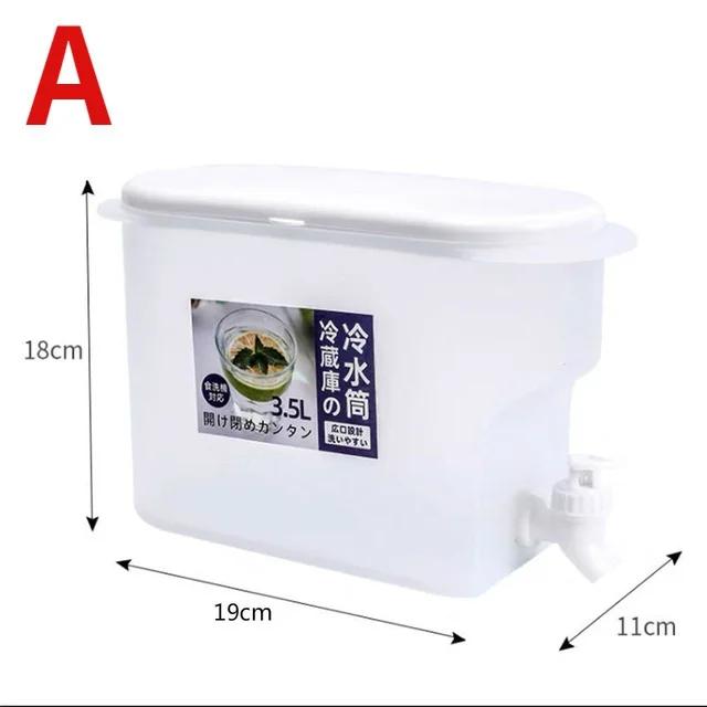 Large Capacity Cold Kettle 3.5L Juice Jug Cold Kettle with Faucet In Refrigerator Ice Drink Dispenser Fridge and Faucet