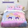 Lankybox Pattern Bedding,Quilt Set Quilt Cover Pillowcase Home Birthday Gift (1 * Duvet Cover + 2 * Pillowcase, Without Core)