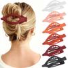Pinze Piatte per Capelli da Donna - 6 PEZZI Pinze Piatte Francesi a Pinza Media per Ragazze Pinze a Pinza Grandi per Capelli Spessi o Sottili Tenuta Forte Antiscivolo