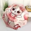1pc Ballerina Cat In Pink Umbrella with Plastic Handle,Suitable for All Seasons UmbrellaPT542