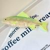 Non-slip Hair Claw Clip Ocean Series Trout Print Eco-friendly Acetate Hair Clamp for Women Daily Summer Casual Outings