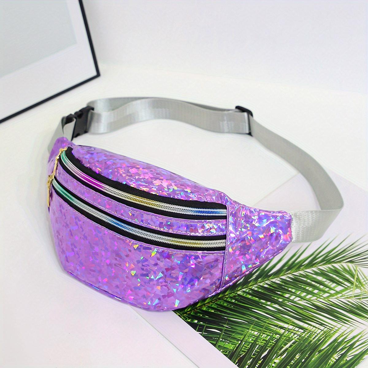 Waist Bag Women S Laser Holographic Sequin Chest Bag Shoulder Bag Crossbody Bag Female Versatile Bag Trendy Outdoor Sports Fashion Mobile Phone Bag 742₽