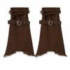 Frayed Flared Leg Warmers Adjustable Buckle Boot Cuffs Punk Denim Leg Warmers  Boots Accessories