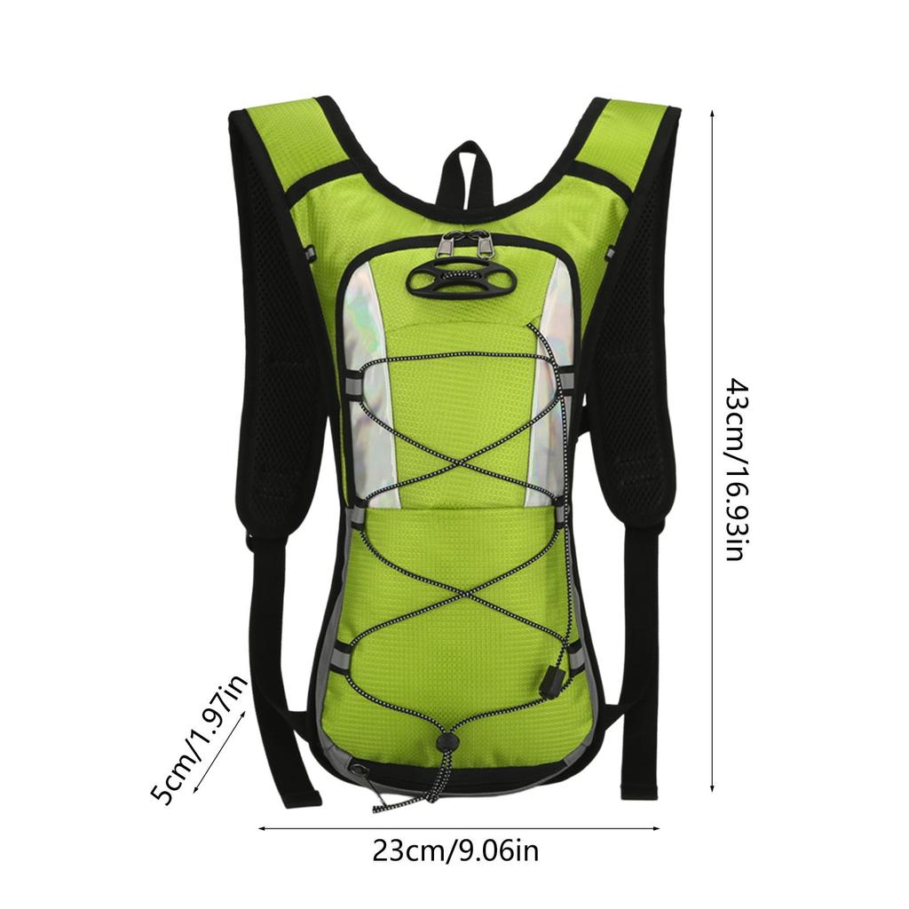Outdoor sports bicycle cycling water bag bag, hiking, mountaineering, running travel, men's and women's backpacks, green