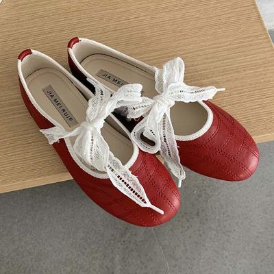 Fashion Round Toe Ballet Flats Women Butterfly-knot 2026 New Concise Casual Flat Shoes Comfy Silvery Brand Designer Women Shoes