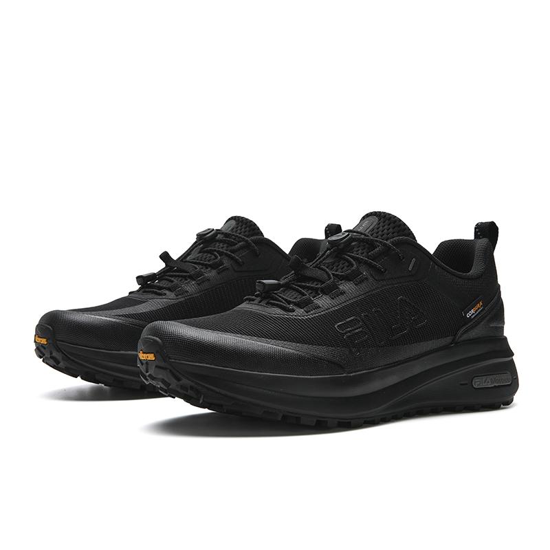 FILA NUVOLE 4 Cushioning Slip Resistant Abrasion Resistant Breathable Lightweight Low top Outdoor Shoes Men's Black A12M621205FBK