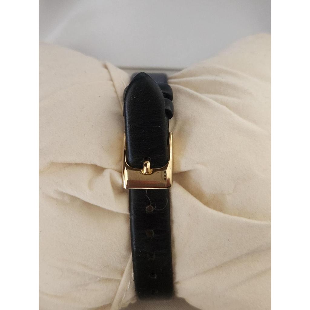 Used [Very Rare] Omega Deville Watch Quartz Gold Dial Stainless Steel Plated Ladies OMEGA