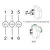 Mini Modular-Voltmeter Gauge Three Phase Voltage Meter-Monitor 80V-500V Din Rail