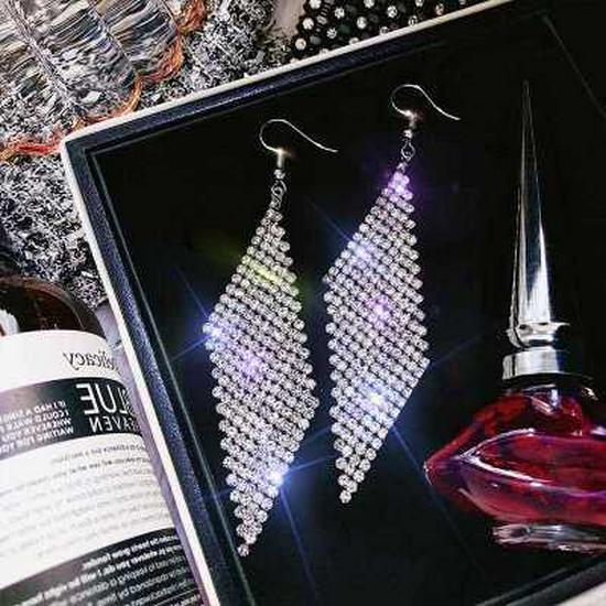 Pearl & Zircon Tassel Earrings