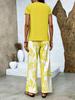 2026 Women's Printed Top and Wide-Leg Pants Set, European & American Style for Cross-Border E-commerce.