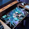 Tappetino Mouse Gaming XXL Hatsune Miku Cyber Neon Glitch Anime Esteso Tappetino Scrivania Grande
