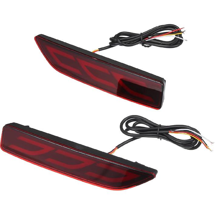 

Задний бампер Светоотражатель Противотуманная фара Стоп-сигнал Габаритный огонь Указатель поворота Красный Янтарный Светодиод для Honda CRV 2007 2008 2009 Пластик Красный рассеиватель 1 пара