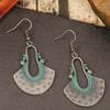 1 Pair Ear Ornament Waterfall Shape Bohemia Style Ultra-Light Long Hanging Vintage Drop Earrings for Women