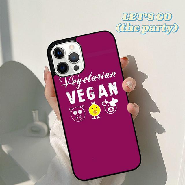 

Autumu Friends not Food Vegan Quote Phone Case Cover for iPhone 17 Air 16 16e 15 12 11 13 14 Pro Max Plus Coque iPhone 13