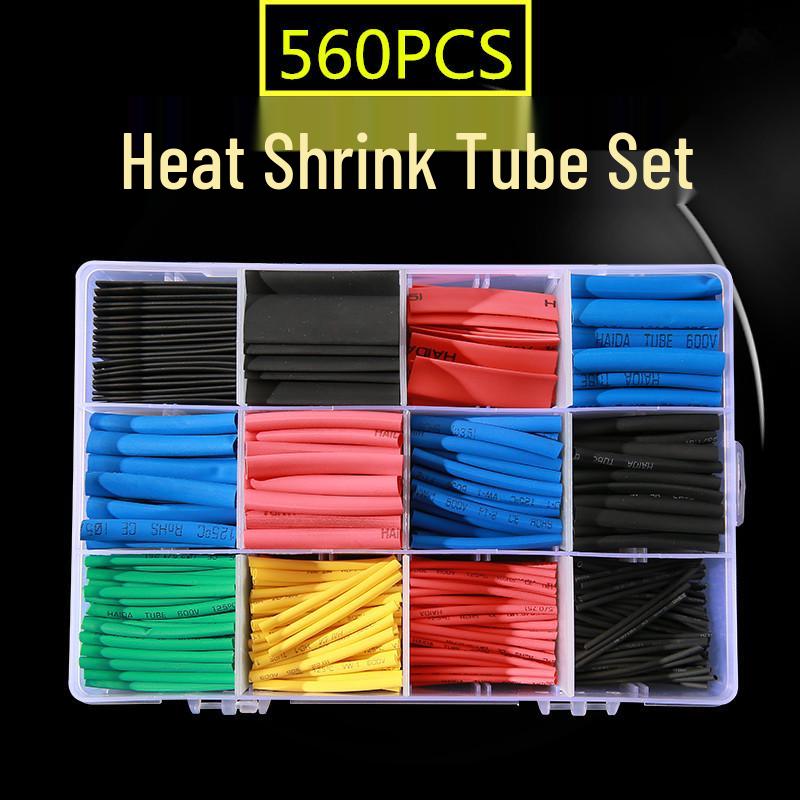 530-Piece Colored Heat Shrink Tubing Set - Double Shrink, 560 Series, Hot Selling