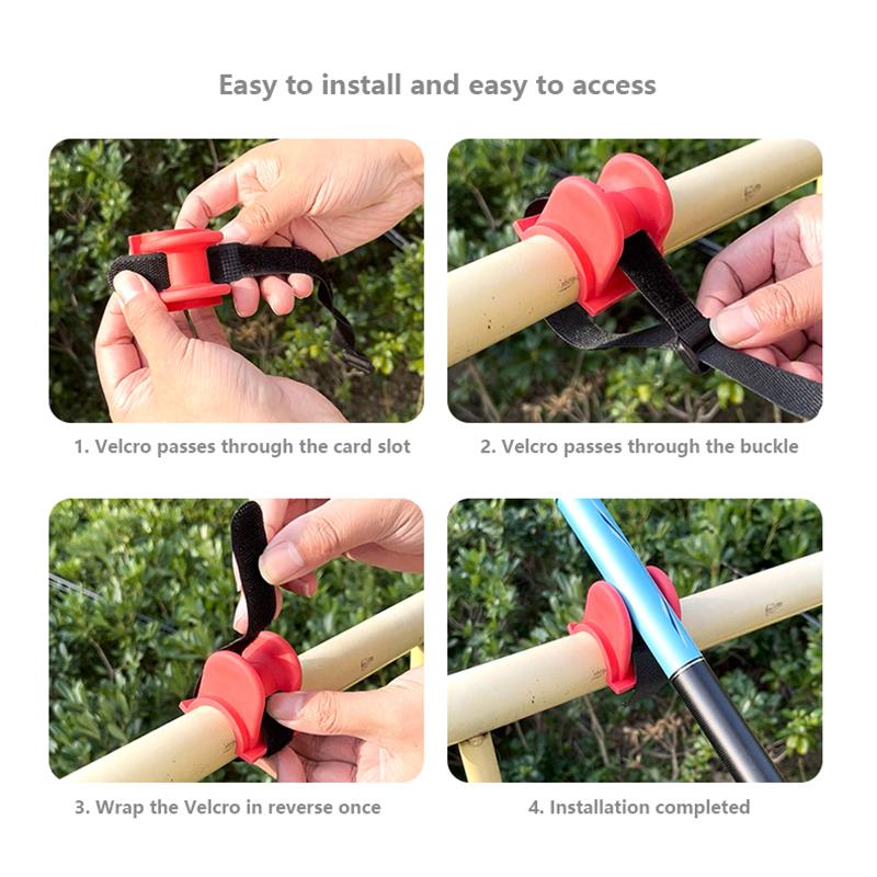 U/A-Shaped Fishing Rod Support Portable Fishing Pole Rack Tpe Fishing Feeder Pod Stand Fishing Rod Holder Gear Accessories