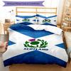 3pcs Scotland Rugby Bedding Set Duvet Cover Closure Includes 1 Duvet Cover & 2 Pillowcases, Soft and Comfortable for All Seasons.