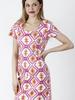 WOMEN' PENCIL DRESS WITH SHORT SLEEVES