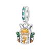 S925 Silver Travel Charm Set With Backpack Camera Strap Bracelet Necklace Jewelry For Vacation Accessories