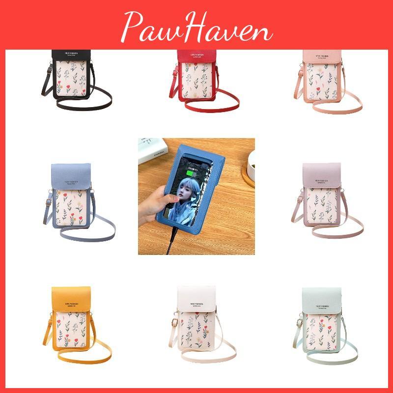 Stylish Pvc Phone Bag For Women Magnetic Closure Multiple Card Slots
