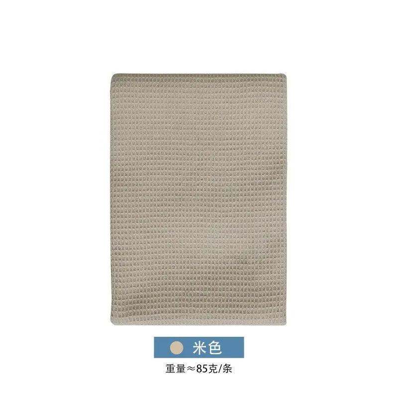 Nordic Style Cotton Rectangular Plain Waffle Tea Napkins Kitchen Napkins and Napkins