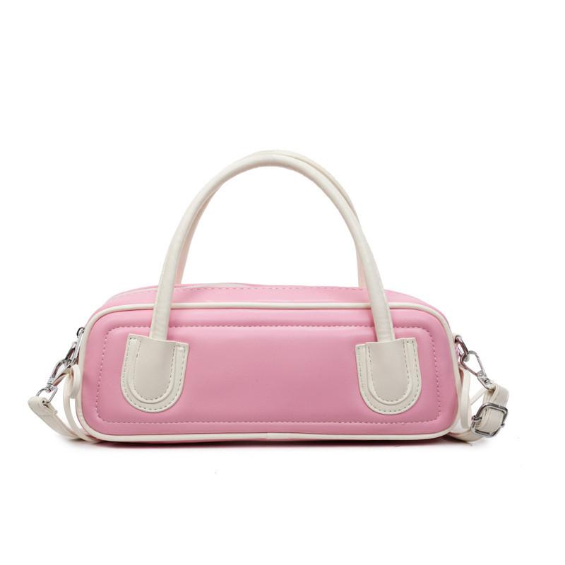 Minimalist Pu Crossbody Bag For Women With Contrasting Color Details For Daily Use