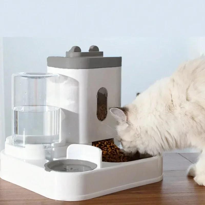Automatischer Katzenfutterspender, intelligenter Tierfutterspender, automatischer Katzenfutterspender, Katzen- und Hundenapf mit Wasserspender, Haustierzubehör, neu