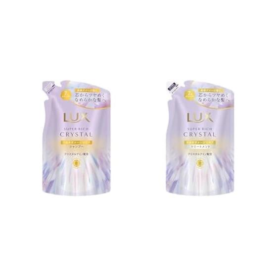 [Set purchase] Super Rich Crystal Multi Damage Repair Shampoo Refill + Super Rich Crystal Multi Damage Repair Treatment Refill 300g each