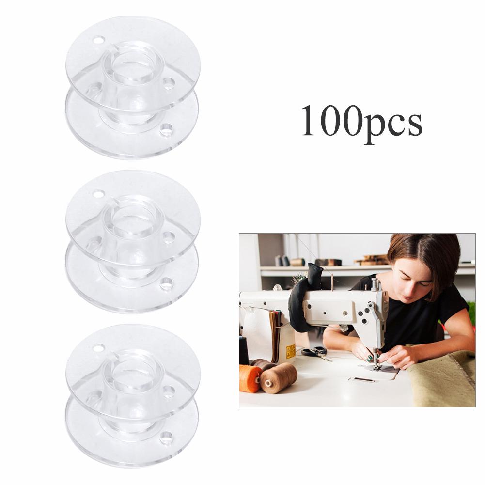 100 Stück Spulen Hochwertiger Kunststoff Multifunktionales Nähmaschinenzubehör