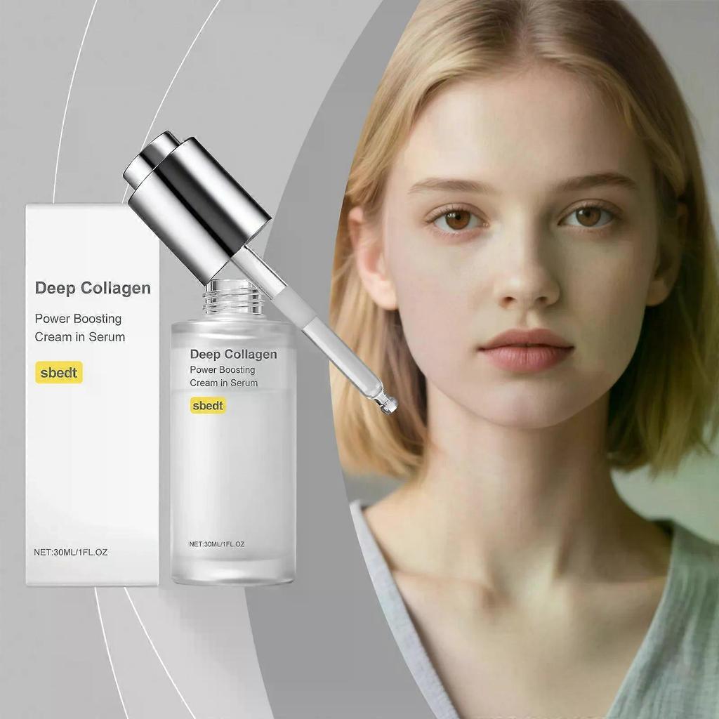 Djup Kollagen Serum Volufiline + Kollagen + Niacinamid | Återfuktande & Utjämnande Vård | Ger Volym, Fasthet & Förbättrar Hudens Elasticitet