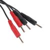 Electrode Wire 2.5mm Right Angle Plug 4 In 1 Pin Type Electrode Cable for Massager 4.6ft 5pcs