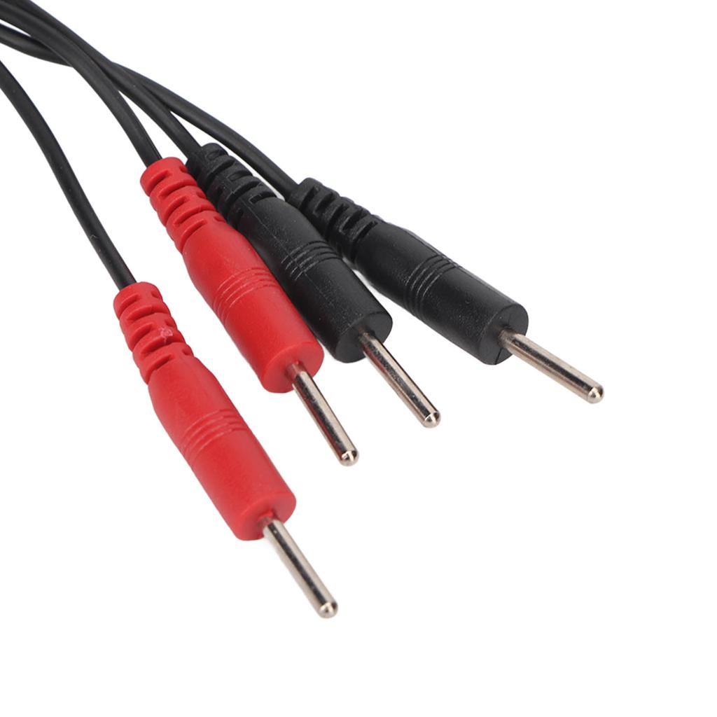 Electrode Wire 2.5mm Right Angle Plug 4 In 1 Pin Type Electrode Cable for Massager 4.6ft 5pcs