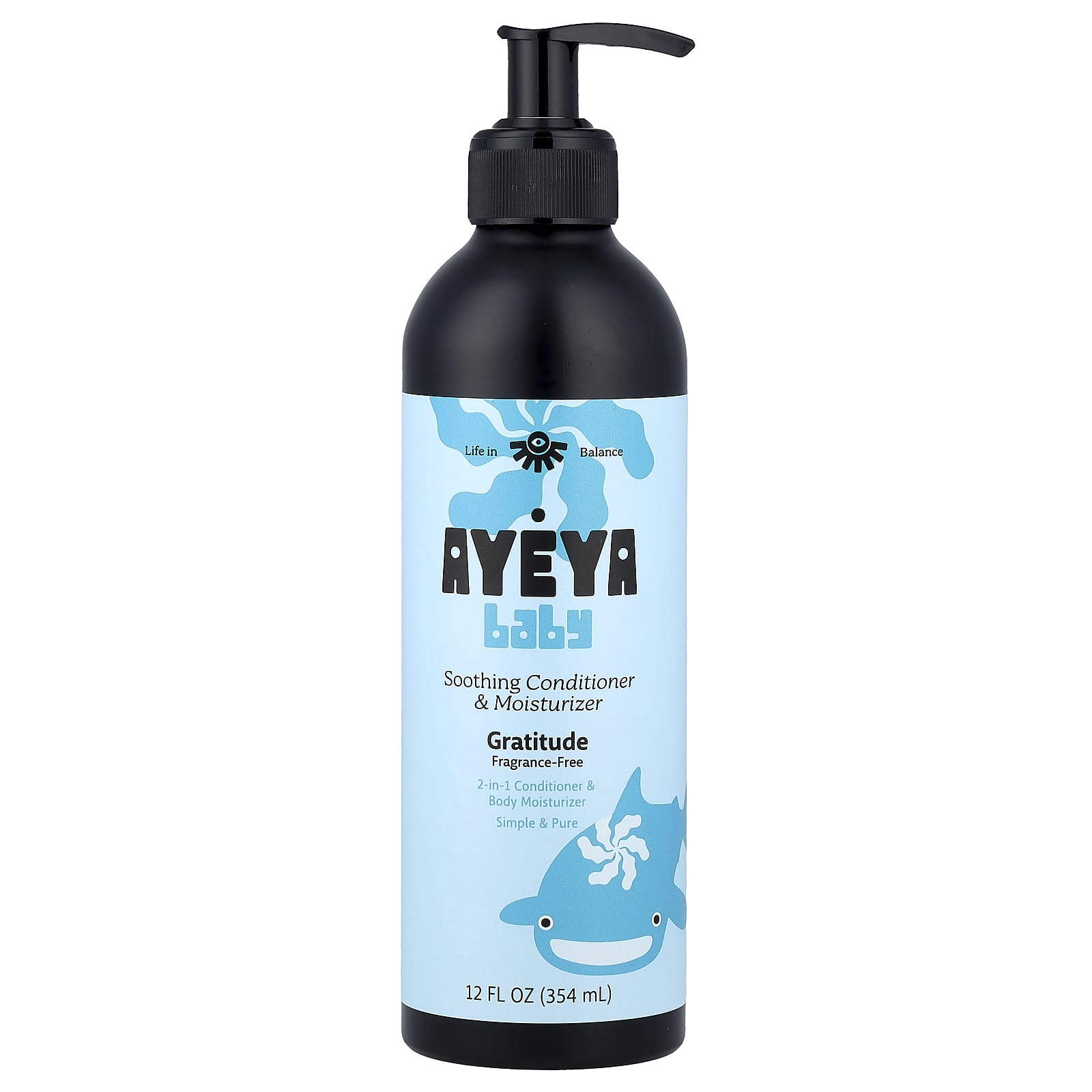 

Ayeya, Baby, Soothing Conditioner & Moisturizer, Fragrance-Free, 354 ml (12 fl oz)
