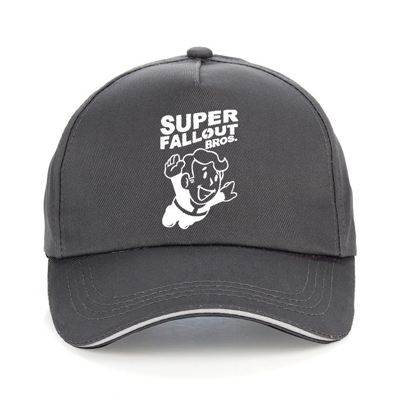 Super Fallout Bros Letter Print Baseball Cap Vault Tec Gaming Video Game Fallout Man Women Snapback Hats Gorra