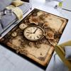 Tappeto Stampato Orologio a Libro Retrò per Camera da Letto Soggiorno Comodino Divano Tappetino Decorazioni per la Casa Moderne Tappeto per Area Spedizione Veloce