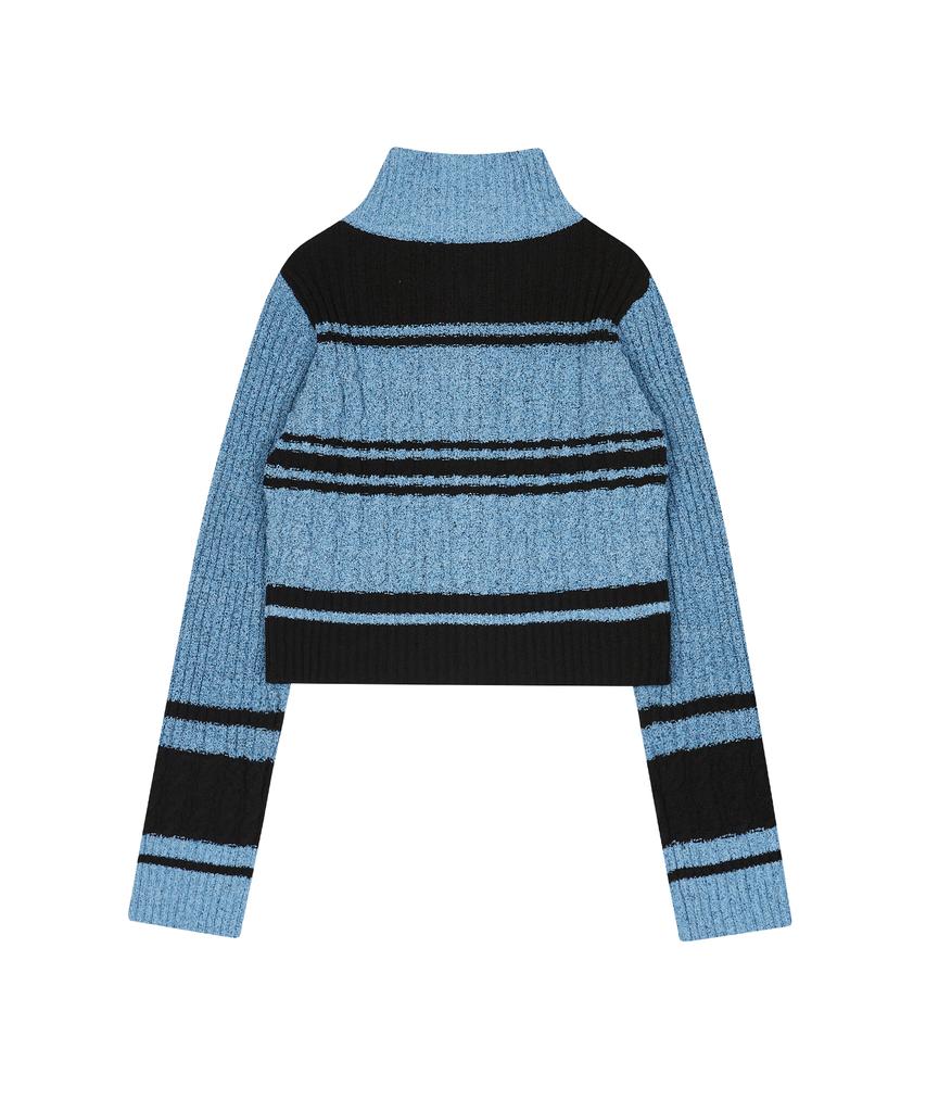 LUVISTRUE Shining Knit Zipup(Blue)