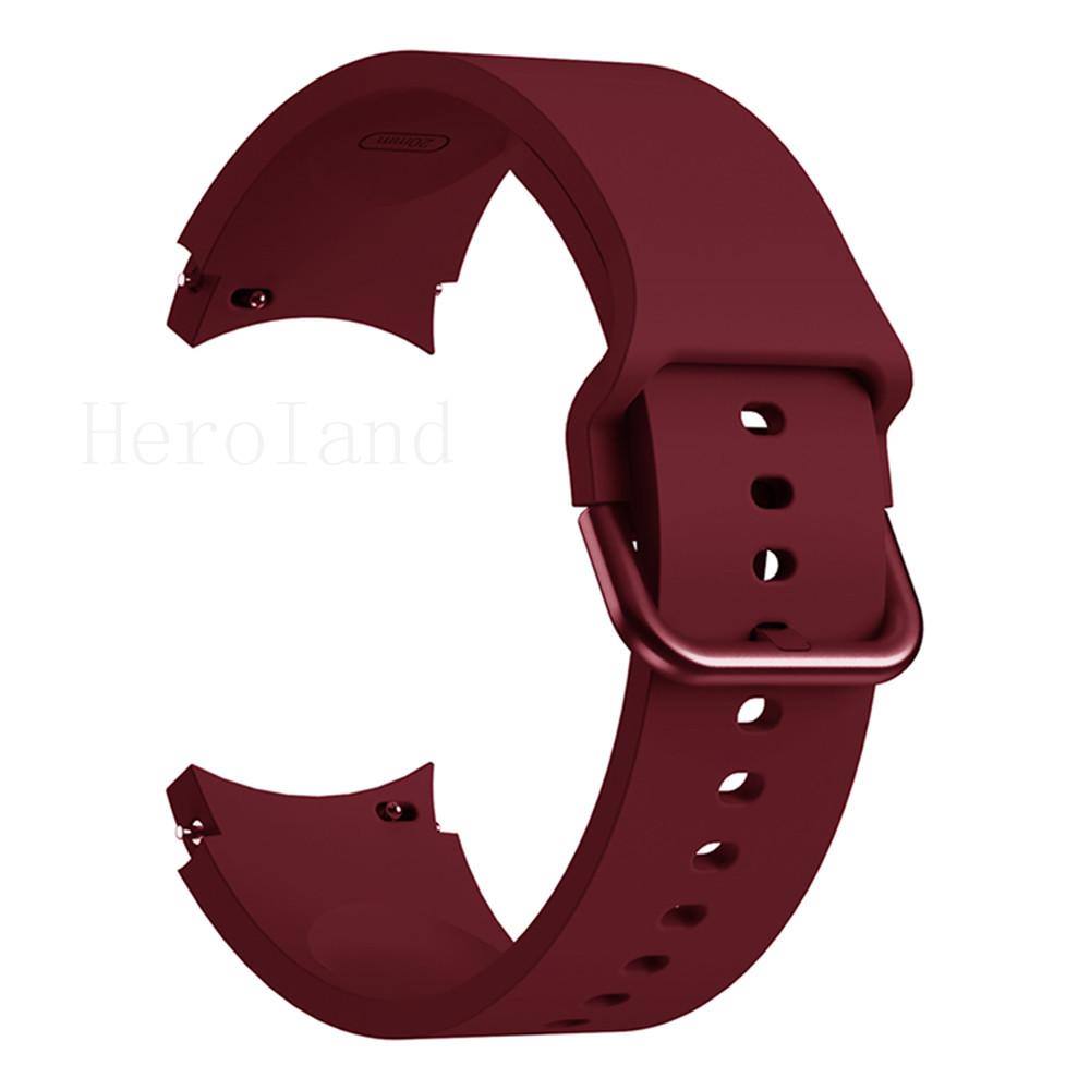 2in1 Strap For Samsung Galaxy Watch FE 6 5 4 40MM Smart Wristband 20mm WatchBand Silicone Bracelet belt Transparent Band&case