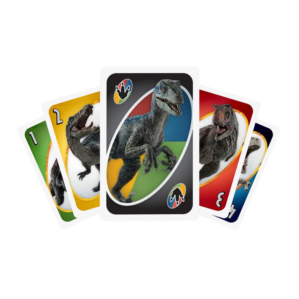 Mattel Game UNO Jurassic World: New Domination [Ages 7 and Up] HMY60
