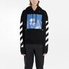 Off-White Figure Print Long Sleeve Hoodie Men Tops Black OMBB037F181920111030