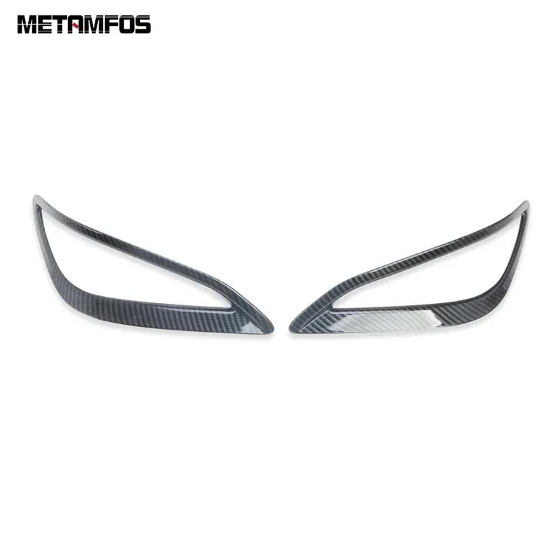 For Toyota Rush 2018      2024 Carbon Fiber Rear Fog Light Lamp Cover Trim Foglight Frame Car Accessories