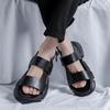 Fashion New summer sandals Trendy men and high-quality styles Leisure Party Comfortable outdoor street walking Black breathable shoes