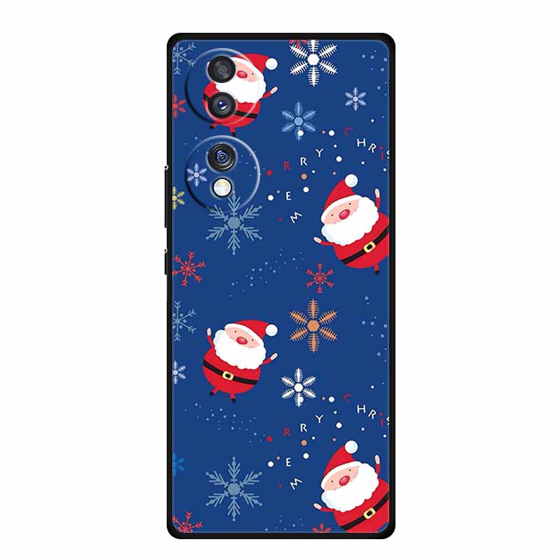 Case For Honor 70 Pro Plus Christmas Soft Silicone TPU Phone Back Cover For Huawei Honor 70 Pro+ Honor70 Lite Cartoon Capa Funda