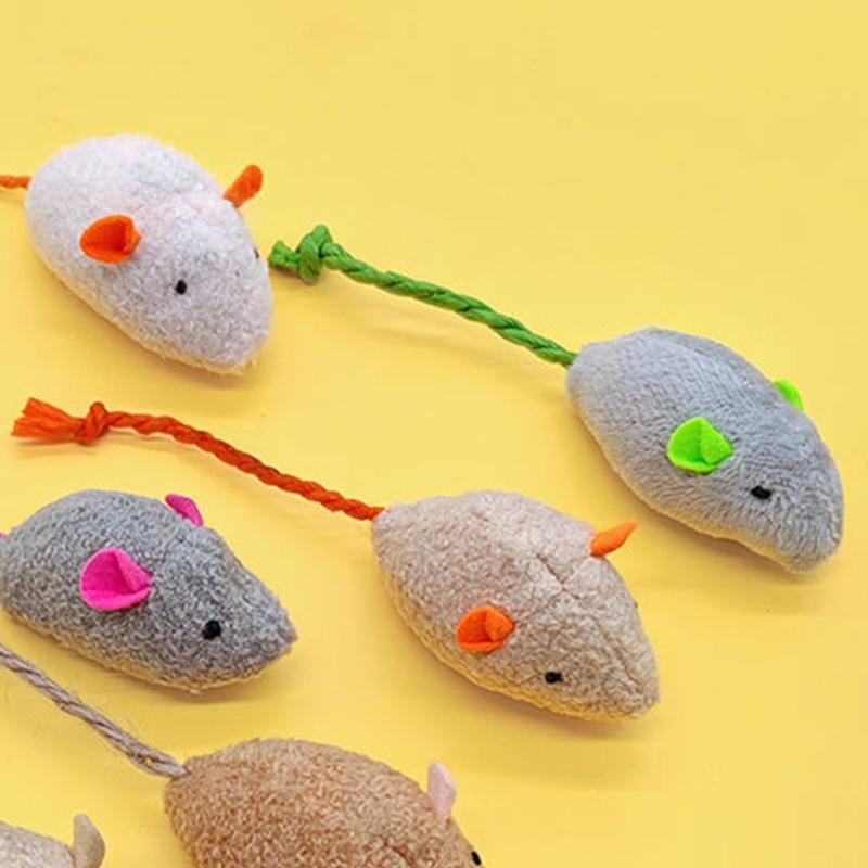Plush Mouse Cats Chewing Toy Mouse Safe Improve Mood Toy Catnips Improve Mood Gift for Kitten